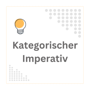 Der Kategorische Imperativ ist ein zentrales Konzept der Ethik, welches von Immanuel Kant entwickelt wurde.